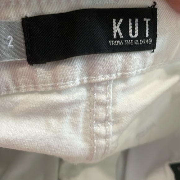 Kut From The Kloth Andrea White Denim Shorts size 2 - Picture 7 of 9